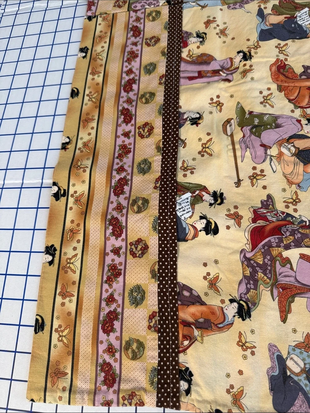 Vintage Asian Geisha Pillowcase Pair Japanese-Inspired Cotton Blend Standard